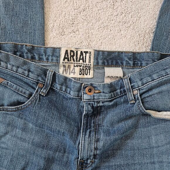 Ariat | M4 Boot Low Rise Denim Jeans Cowboy Western Rodeo Mens 40 x 32 - Picture 6 of 7